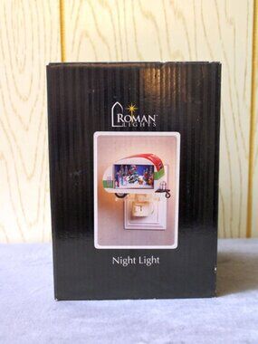 Roman Lights Nightlight Christmas Scene on Trailer - NIB